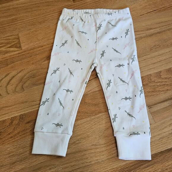 Beezu Crocodile & Lizard Print Cotton Infant Pants Size 12 Months ~ Made in Peru - Picture 1 of 7